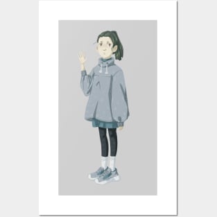 Girl in a sweatshirt Posters and Art